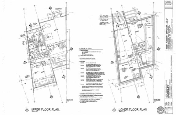 upper and lower floor plan
